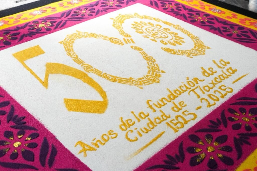 Develación de las Letras Doradas 500 años Tlaxcala 